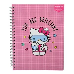 Hello Kitty Pink Scientist 160 Page Spiral  Notebook